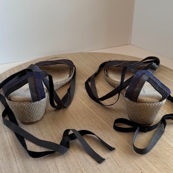 Marc Jacobs Women’s Espadrille Wedge Sandals Size 38 – Made in Spain Lace-Up - Picture 3 of 7